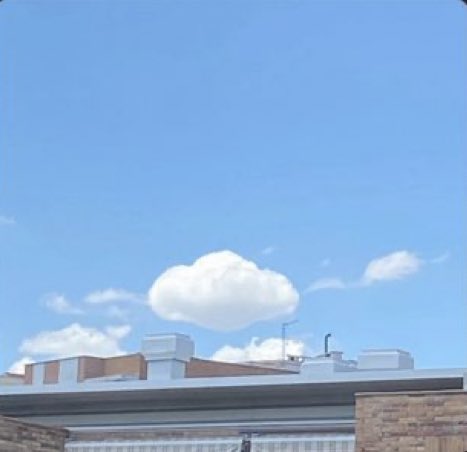 creo que es la nube con más forma de nube que he visto nunca