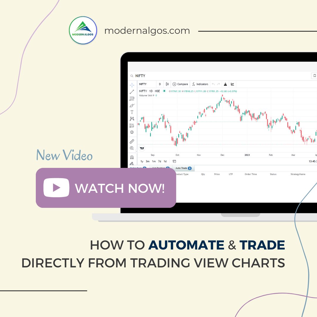 ModernAlgos's tweet photo. Do you want to know how to AUTOMATE & TRADE Directly from Trading View Charts?
Check out our video for a step-by-step guide to trading directly from Trading View charts.
https://t.co/avaN8r2dj3
.
.
.
.
.
#tradingview #charts #tradingviewcharts #modernalgos #youtubevideo #youtubechannel #tradingreels #tradingstrategies #strategies #tradingplan #stockmarkettrading #algotrading #automatestrategies #automatedtrading