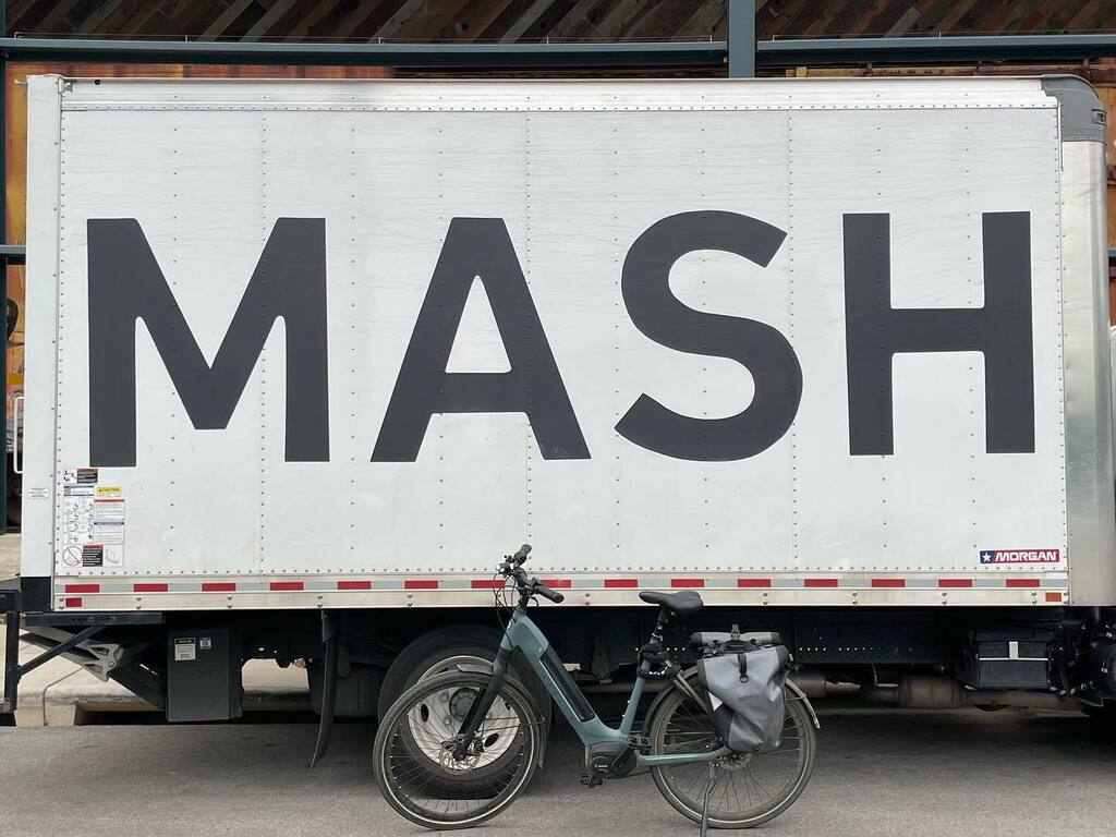 Today’s bicycle commute photo: Bangers &amp; #bicycle #commute #austin