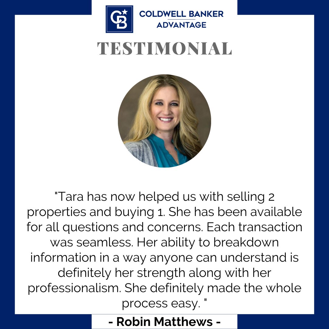 Congratulations on another great testimonial Tara Long! If you are in the market to buy or sell a home, contact her today: (910) 476-6816 #HomesCBA #ColdwellBankerAdvantage #FayettevilleRealEstate #FayettevilleNorthCarolina #HomeBuying #HomeRenting #HomeSelling #Realtor