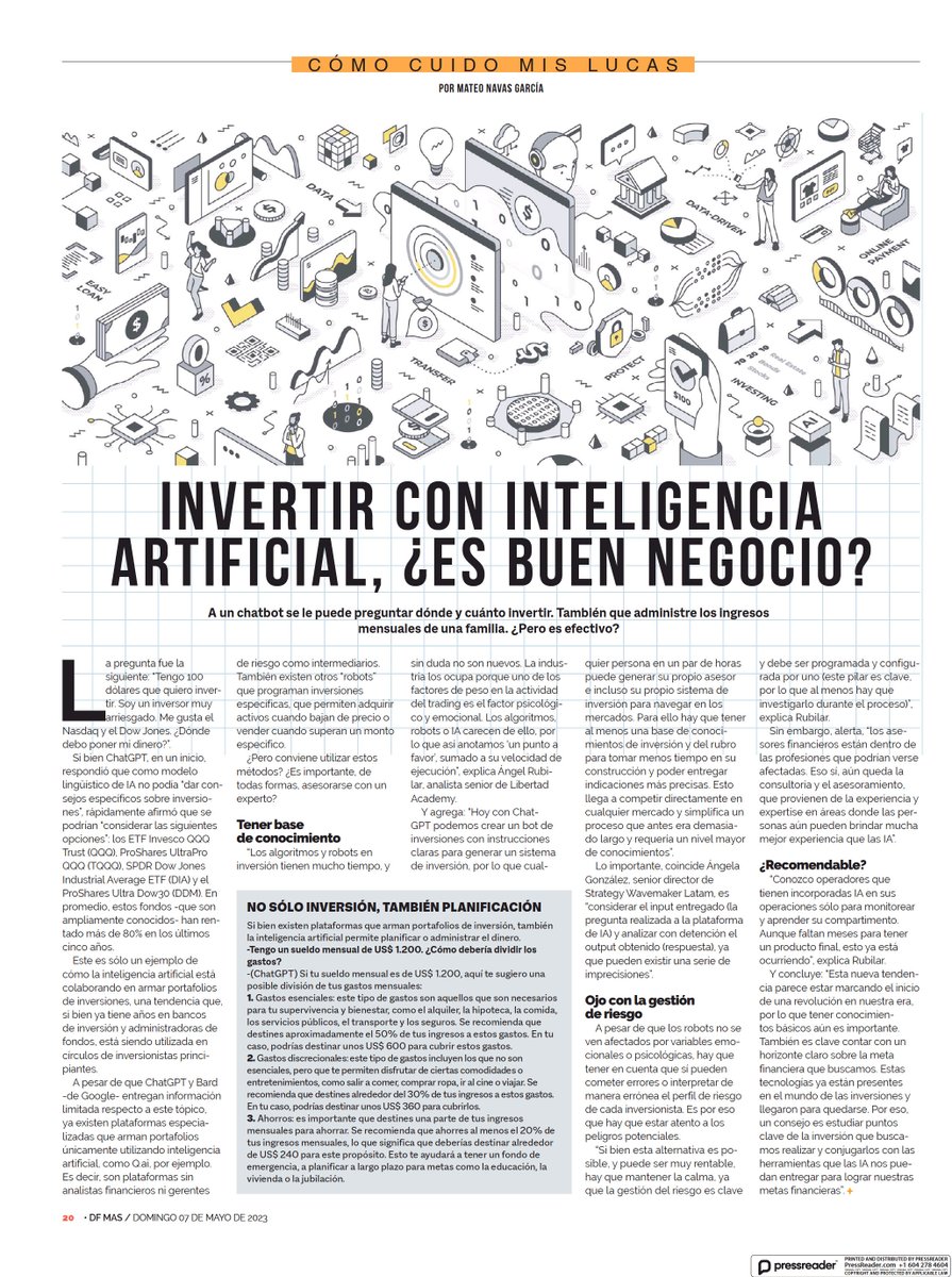 LibertexAmerica's tweet photo. Invertir en Inteligencia Artificial, ¿Es un buen negocio?🤖✔️

Te invitamos a conocer la opinión de nuestro analista senior, Ángel Rubilar, para el portal @DFMas 

Nota completa👉https://t.co/ond0LA03Ar https://t.co/YQSntjNJFy