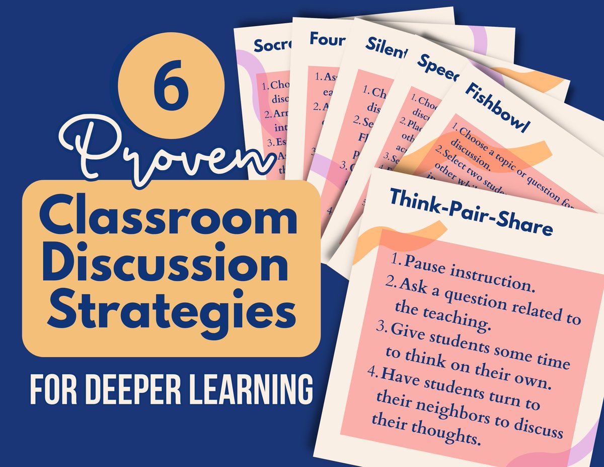 TCEA's tweet image. Boost engagement and enhance learning outcomes with 6 powerful discussion strategies! 🚀📚💡 

sbee.link/6ewa4y3mtg  @drbruceellis
#StudentEngagement #LearningStrategies #edutwitter