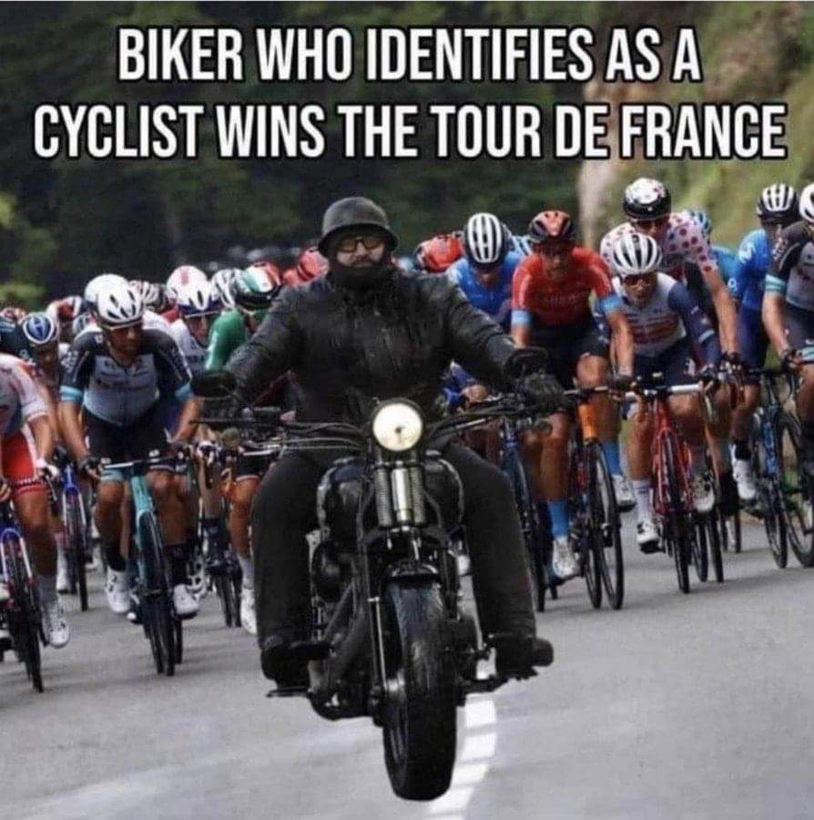 paddymacc1's tweet photo. #TransCyclist expected to win Tour de France https://t.co/xfzAbIxdmS