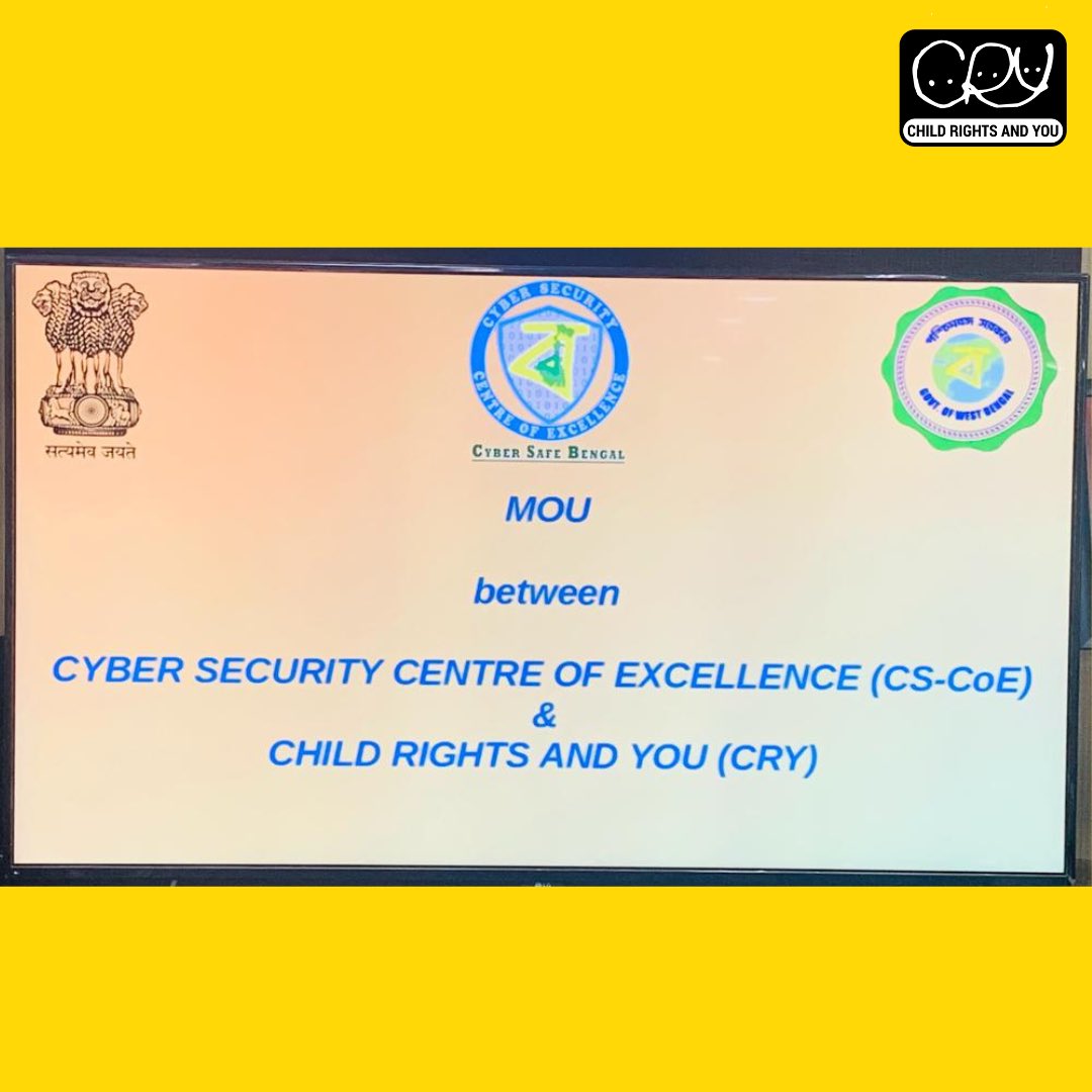 CRYINDIA's tweet photo. On #WorldPasswordDay, we did something amazing. We partnered with Cyber Security Centre of Excellence, West Bengal (CS-CoE) to raise awareness of the importance of cyber security, especially for children and youth.
🏷️ #CRYIndia #ChildRightsAndYou #ForOurChildren #PasswordPledge https://t.co/tSHubobcb4