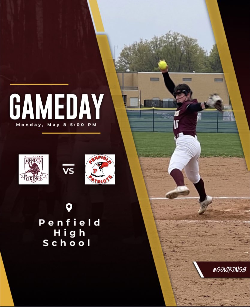 Mendon Varsity SB on Twitter "The Vikings travel to Penfield today to