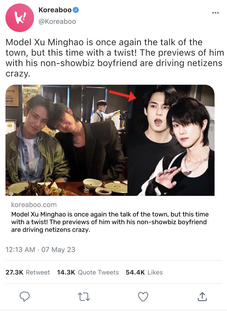seokiedoks's tweet photo. model hao with his hot (topic) non-showbiz boyfriend, gyu. — gyuhao few tweets au https://t.co/gDl4cM6rdH