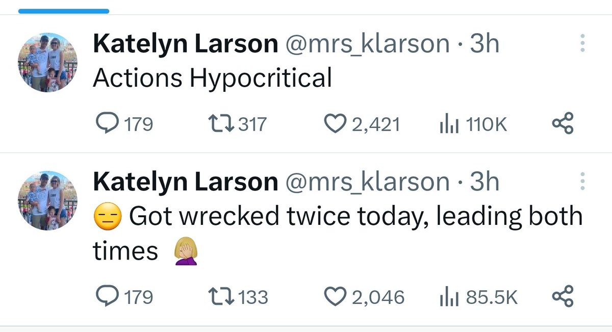 Steve Post on Twitter "Mrs Larson throwing "haymakers"....lol"