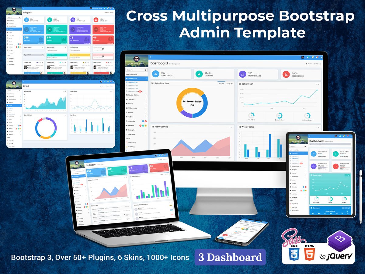 MultiStoreTheme's tweet photo. Cross Admin - Multipurpose Dashboard Template has a 3 dashboards modern design.
.

https://t.co/rD9KpMh9eq
.
#envato #themeforest #Bootstrap4 #admin #admindashboard #admindashboardtemplate #bootstrapadmintemplate #dashboards #ERPdashboard #Responsivetemplate #Sass #SassDashboard https://t.co/t6dHPOgznp