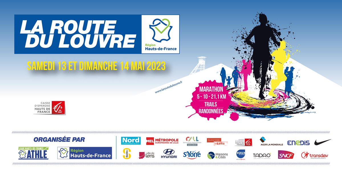 TERHDF's tweet photo. Les 13 et 14 mai, SNCF TER Hauts-de-France vous accompagne à La Route du Louvre.🏃‍♀🏃‍♂

Pour les marathoniens et semi-marathoniens : trajet aller-retour en TER gratuit sur présentation de votre dossard.

Pour les autres, profitez des TER spéciaux.

ℹ https://t.co/5uaVeIM7xD https://t.co/qcRdRQOTOW