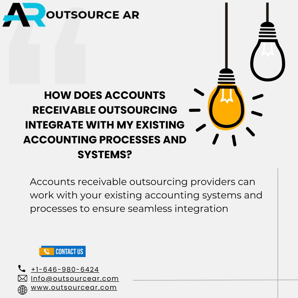 outsourear's tweet image. Integrate Accounts Receivable Outsourcing Into Your Existing Accounting Systems and Processes.
.
.
.
.
.
#accountingservices #outsourcear1 
#outsourcingtips #outsourceingservices #financialservices #bestservice #qualitywork