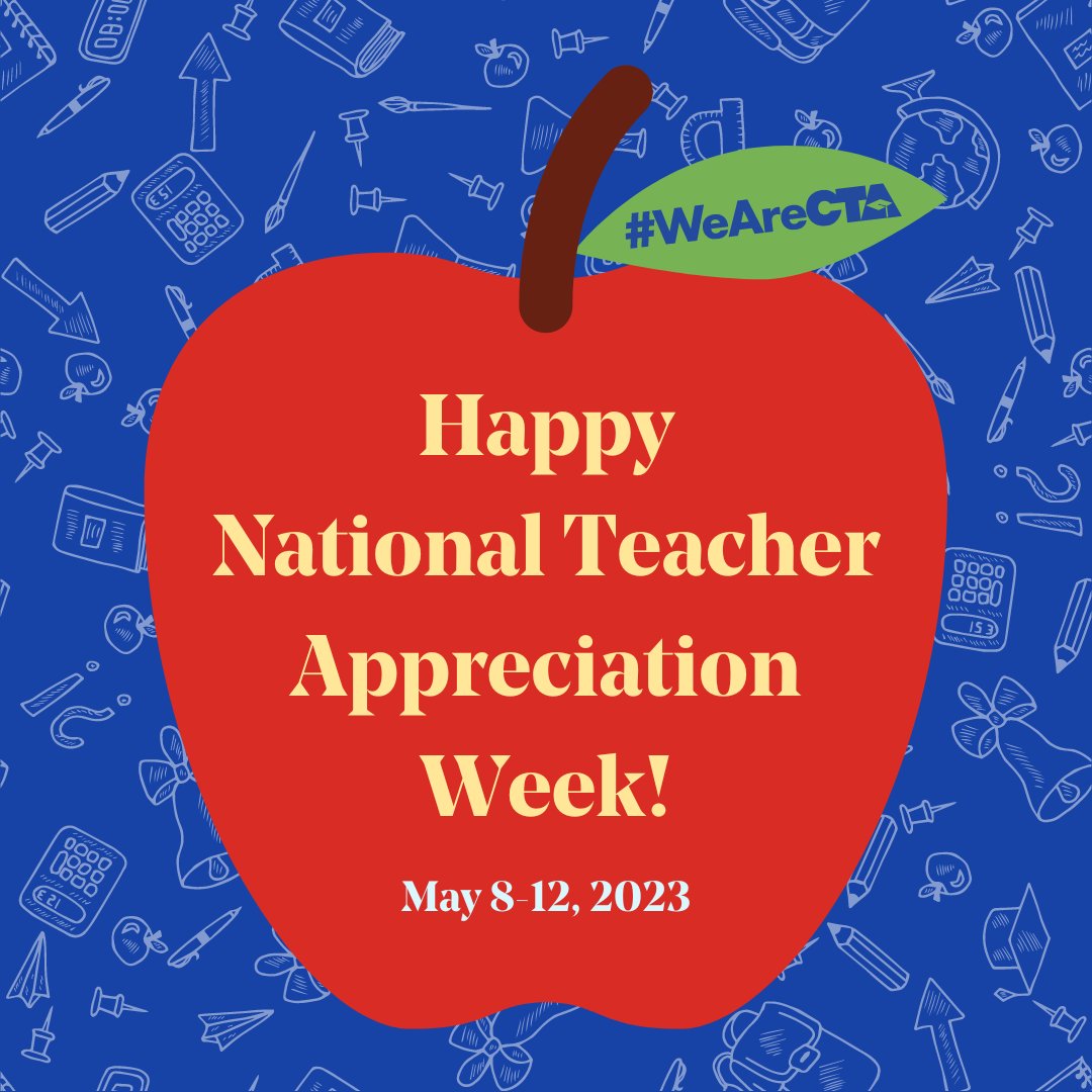 It's #TeacherAppreciationWeek! Every student deserves a teacher who feels respected and supported. #WeAreCTA