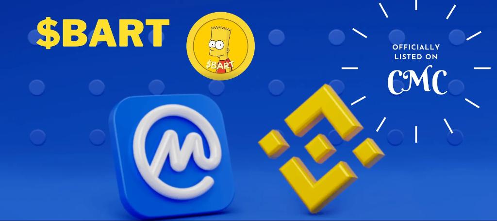 BART_BSC's tweet photo. 🎉 Big news! Thank you @CoinMarketCap for listing  $BART 🚀🔥 This is just the beginning of Bart Simpsons Coin, More updates as we continue to expand our presence in the crypto world.💎 #BART  #Crypto #BARTBSC #Bitcoin2023
#1000XGEM #BARTarmy #BSC #Satoshi
https://t.co/GMBG9CtIkE https://t.co/39Ra3KPkbx