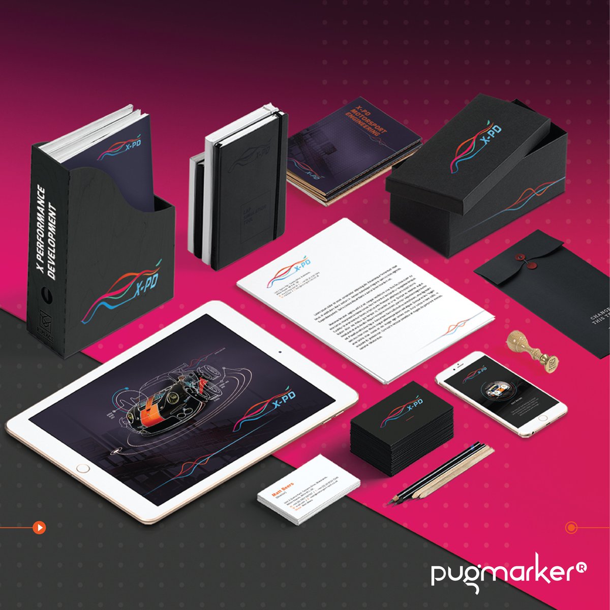 PugMarker's tweet photo. Logo Branding &amp; Visual Communication for X-PD, a Vehicle Simulation Company! #PugMarker designed the logo &amp; other elements to invoke a sense of speed &amp; excitement. For the full story, check out our website
👉https://t.co/mmwB6iCoW4

#BrandingDesign #VisualCommunication #LogoBrand https://t.co/TQYL4SwdH8