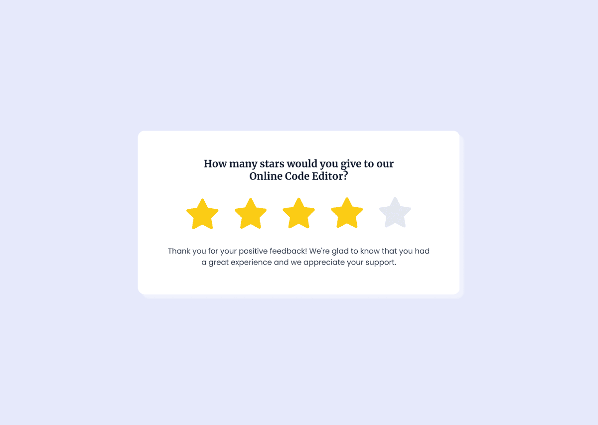 thefierycoder's tweet image. Hey, Developers👋!
We just launched a new #FrontEnd Challenge on @FrontendProHQ - a Star Rating Component🚀.
Perfect challenge for those looking to level up their #CSS & #JavaScript skills.
Here's a sneak peek👀: