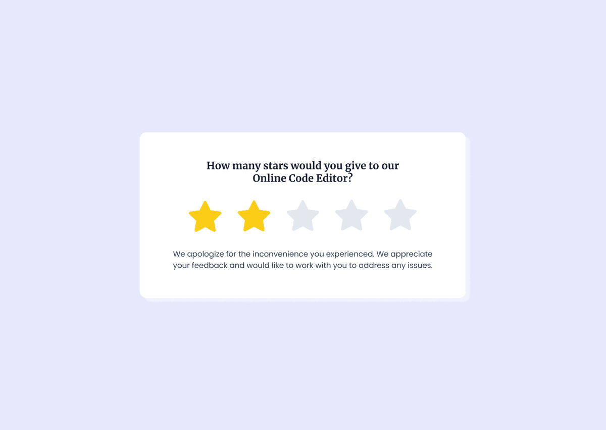 thefierycoder's tweet image. Hey, Developers👋!
We just launched a new #FrontEnd Challenge on @FrontendProHQ - a Star Rating Component🚀.
Perfect challenge for those looking to level up their #CSS & #JavaScript skills.
Here's a sneak peek👀: