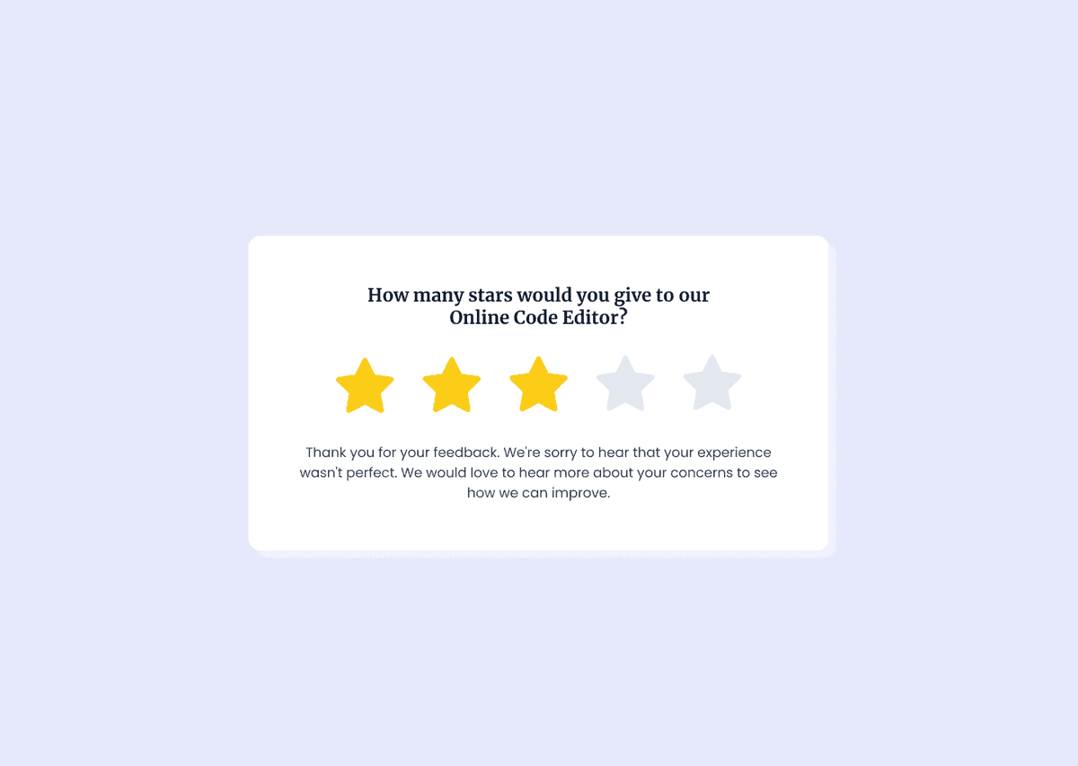 thefierycoder's tweet image. Hey, Developers👋!
We just launched a new #FrontEnd Challenge on @FrontendProHQ - a Star Rating Component🚀.
Perfect challenge for those looking to level up their #CSS & #JavaScript skills.
Here's a sneak peek👀:
