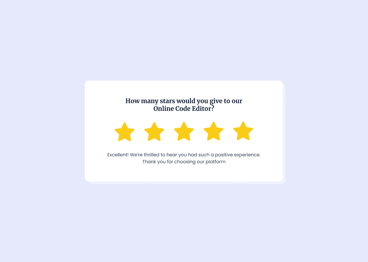 thefierycoder's tweet image. Hey, Developers👋!
We just launched a new #FrontEnd Challenge on @FrontendProHQ - a Star Rating Component🚀.
Perfect challenge for those looking to level up their #CSS & #JavaScript skills.
Here's a sneak peek👀: