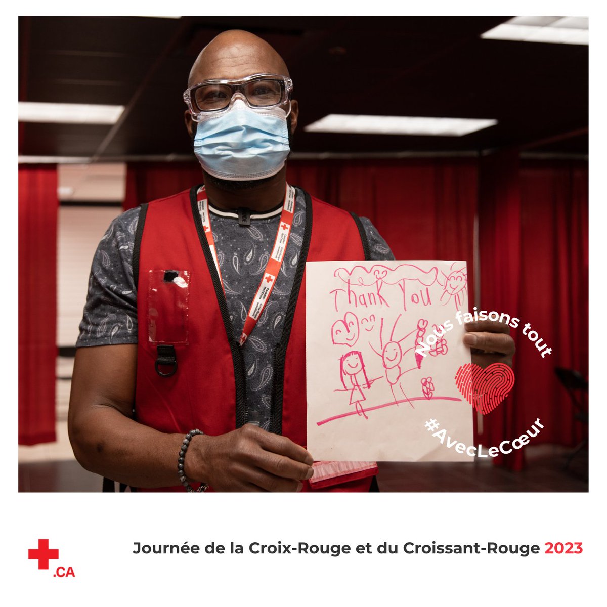 Nous faisons tout #AvecLeCoeur.❤️  

En cette Journée mondiale de la Croix-Rouge et du Croissant-Rouge, nous rendons hommage aux bénévoles et aux employé(e)s qui font la différence au Canada et à travers le monde. 🌍