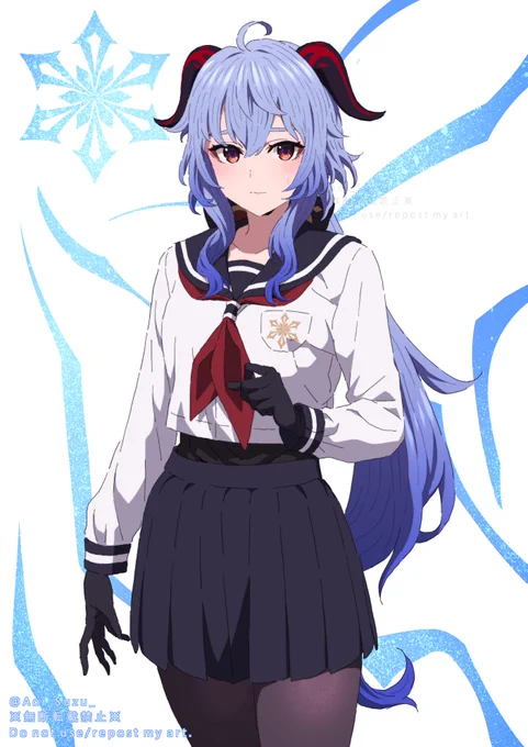 セーラー服甘雨ちゃ(再掲)