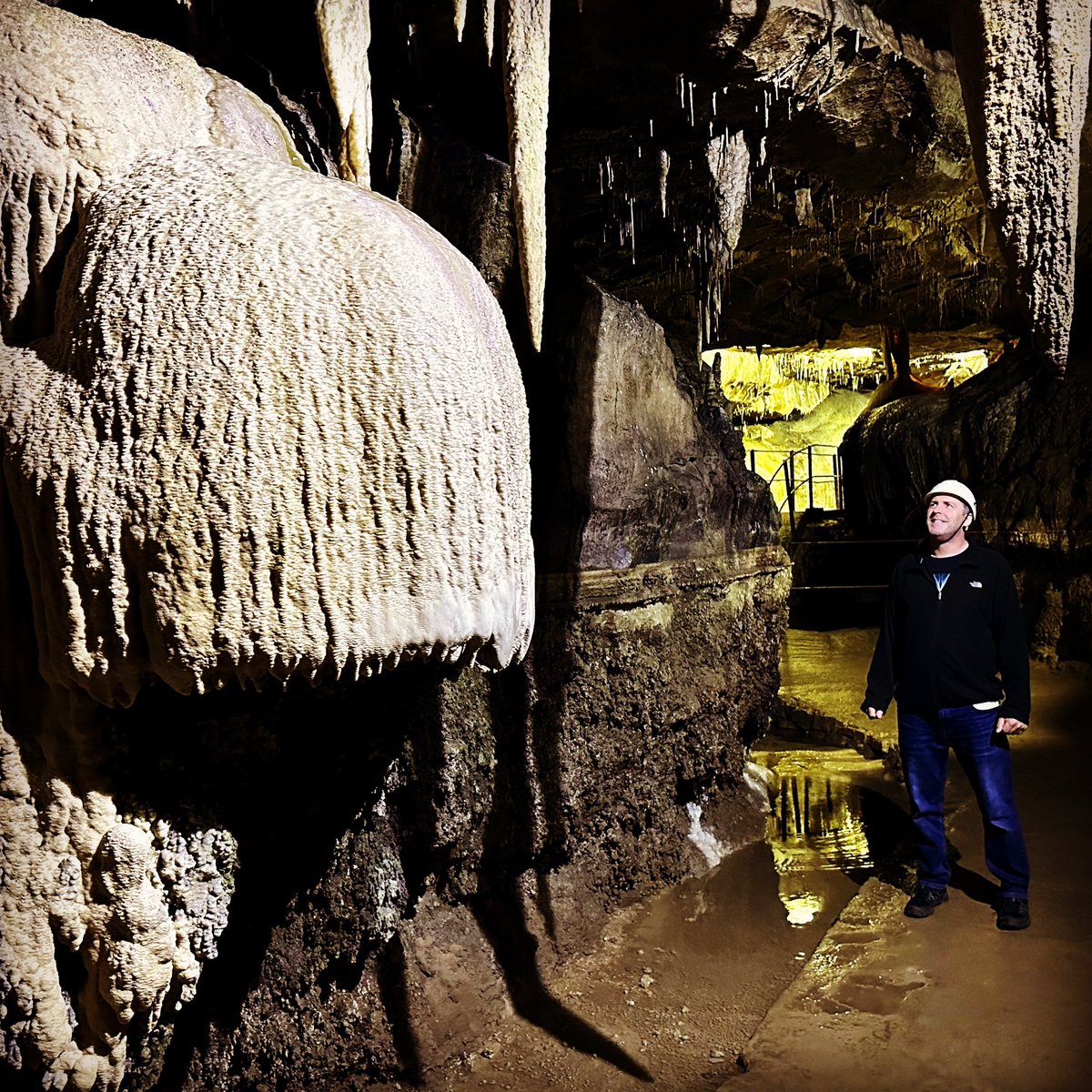 Taking in the Carboniferous Limestone sights in Ingleborough Cave. Flowstone, Stalagtites and Stalagmites everywhere!!

#dxcgeological #ingleboroughcave #ingleborough #carboniferouslimestone #carboniferous #geology #flowstone #stalagtites #stalagmites #northyorkshire