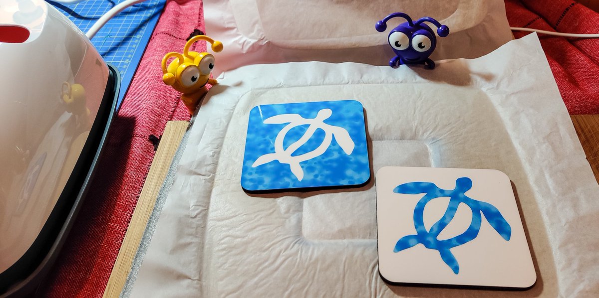 TammyLynn_17's tweet photo. My first heat sublimation! I made Hawaiian influenced drink coasters.
#Cricut #CricutMaker #CricutMaker3 #Hawaii #Honu #Turtle #SeaTurtle #Petroglyph #Sublimation #HeatSublimation https://t.co/tPbUyLMvVN