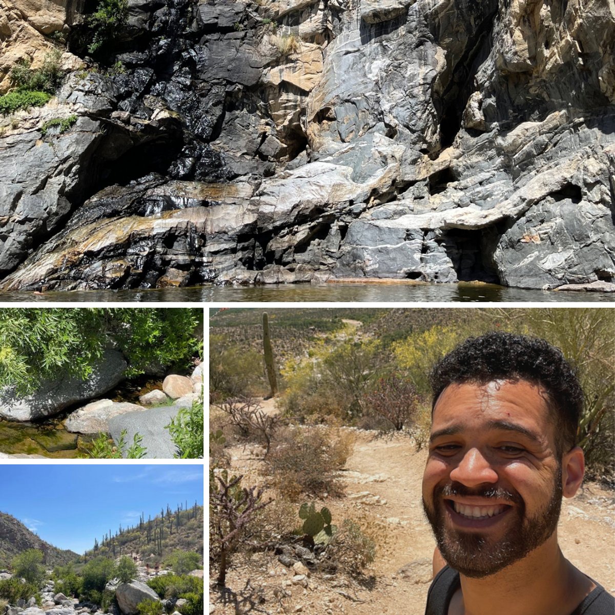 Warm day in the cool waters at Reddington. I love to come here to focus, relax, and recenter. #Sonorandesert ReddingtonFalls #Outdoors #Hiking #SouthernArizona