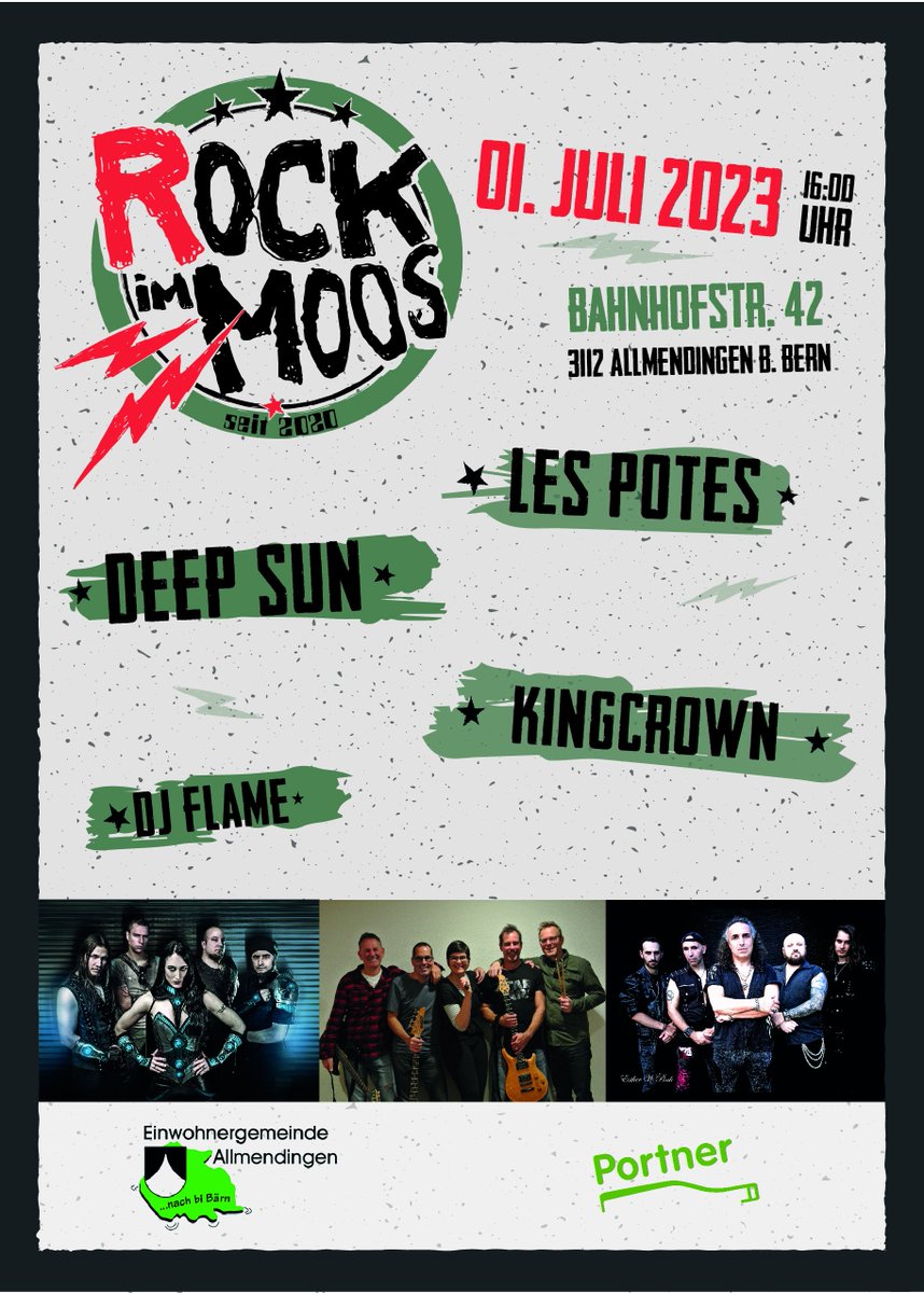 Hi Kingcrown Army
Sorry dear subjects, we were very busy this weekend with the coronation of your king...
We come back to you for the last 3 concerts before summer. We will invade some new countries for the very first time as Switzerland, and back in Germany to finish the work...