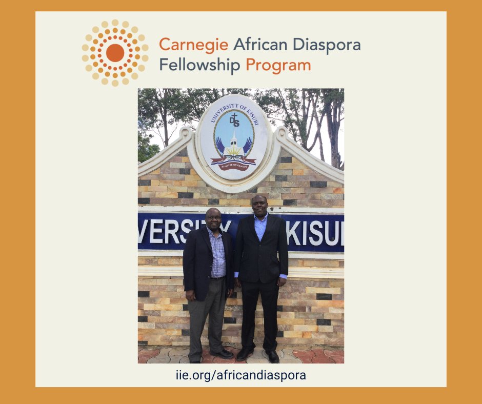 #CADFP Fellow, Dr. Davison Mupinga, and Host, Dr. Dennis Katusiime worked together on their project, Development of Master's Degree in Workforce Education and Development.