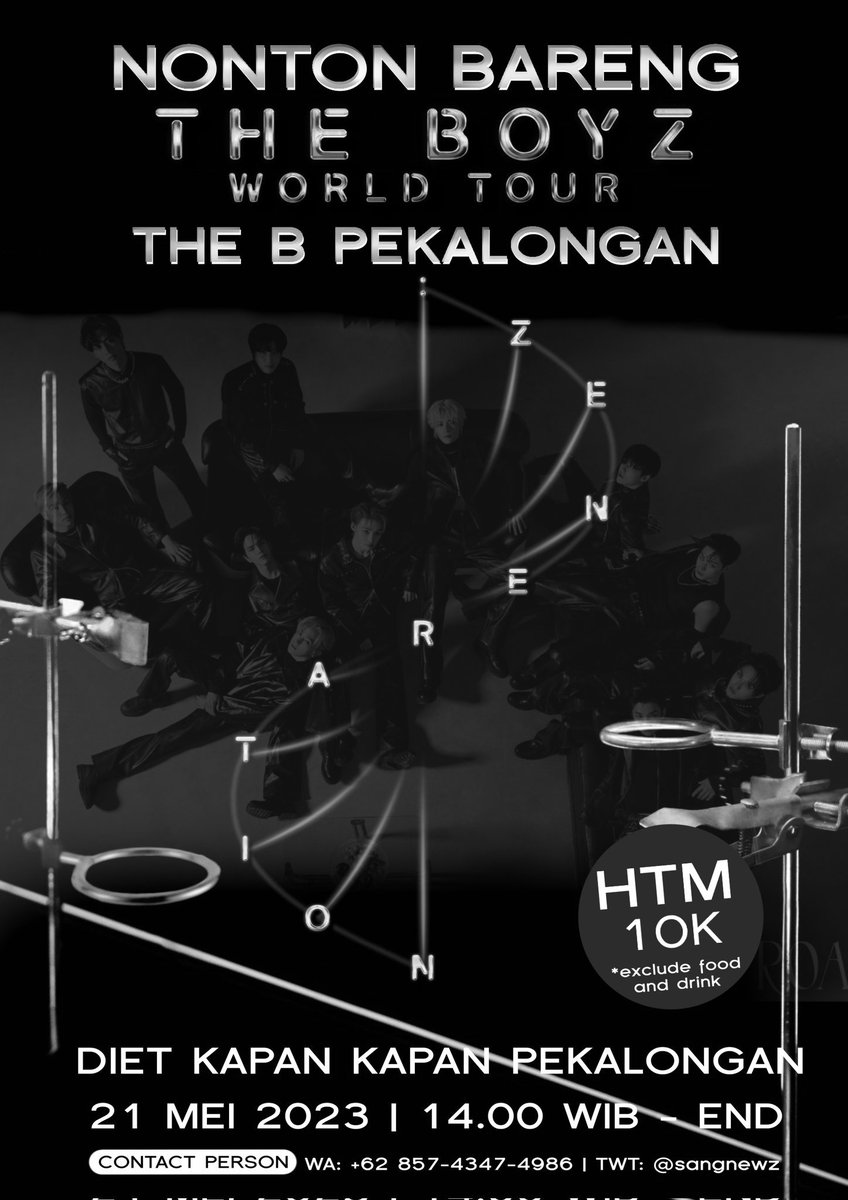 sangnewz's tweet photo. ㅤㅤㅤㅤㅤNONTON BARENG
THE BOYZ WORLD TOUR ZENERATION 
ㅤㅤㅤ&amp; Jacob's Birthday Event
ㅤㅤwith THE B PEKALONGAN
ㅤㅤㅤㅤㅤ📢📢📢📢📢📢
ㅤ
🗓 21 Mei 2023, 14.00
📍 Diet Kapan - Kapan Pekalongan
💰 10k

More info 
@sangnewz https://t.co/cN5jmt5JQu
