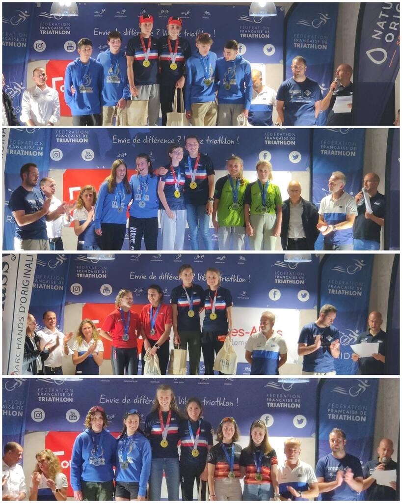 Nos jeunes "chamois beraidy" font une razia de titres🏆aux Championnats de France de Raid Jeunes 🇫🇷
- 🥇Anna &amp; Amandine (Minime F) - 🥇Lola (Junior F) - 🥇 Rémi (Junior H) - 🥇 Clem &amp; Lise (Espoir F)