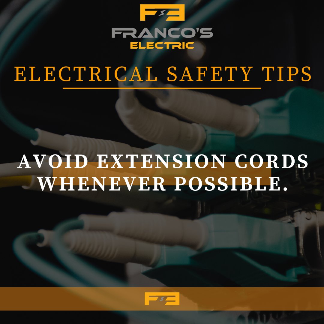 Extension cords can be a trip hazard and can overload a circuit, you should avoid using extension cords except in periodic situations. If you do find that you regularly uses an extension cord,  #networking #work #success #tips #smallbusiness #letswork