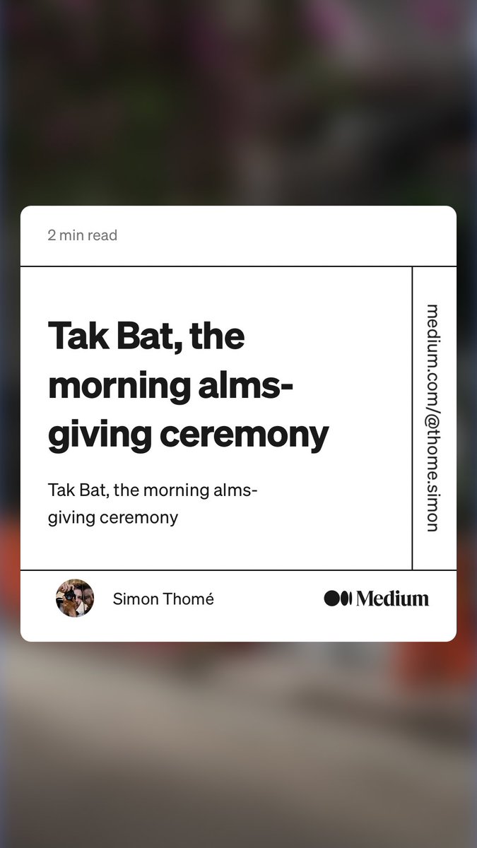 frenchstreeter's tweet photo. GM 👋 Starting something new, sharing short photo stories of street &amp; documentary photography. 

#photography #streetphotography #photojournalism #photodocumentary #photostories

“Tak Bat, the morning alms-giving ceremony” by Simon Thomé
https://t.co/0yusuhlTaG https://t.co/An7w28vPn0