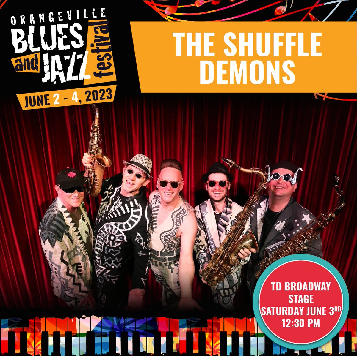 Join us for an upbeat parade through Downtown Orangeville in N'Awlins style featuring The Shuffle Demons!

#BluesAndJazz #LiveMusic #Orangeville #OrangevilleBluesandJazz #TheShuffleDemons