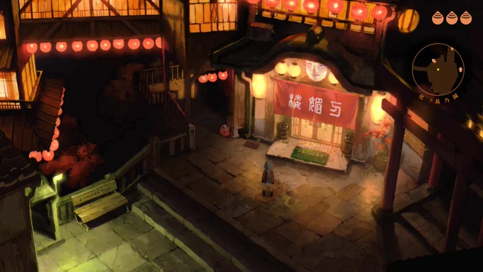 Really looking forward to play the full release of  's Kitsune! Tried the demo today, the hand painted backgrounds with 3d character models reminds me of the boku no natsuyasumi series. It was, understandably, a pretty short demo though. pls go download it on steam now
