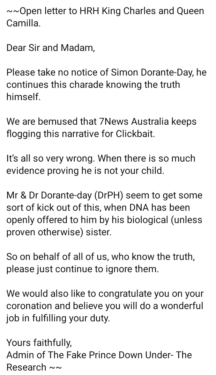 Fake_prince_du's tweet photo. Open letter to #KingCharlesIII and #QueenCamilla 

#simondoranteday
#notaroyal
#FPDU

Read more:
https://t.co/Tkp0hnybFr https://t.co/1RmgrOnI0g