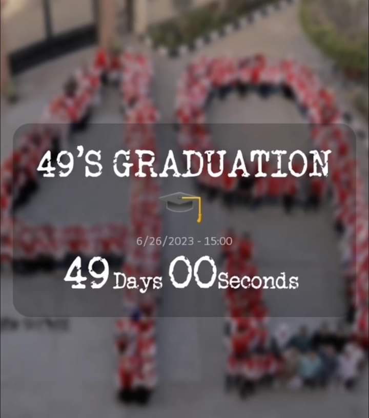 49thGraduation's tweet photo. باقى 49 يوم على تخرج دفعه 49 😁♥️
#دفعه_احمد_عوض
#49th_seniors https://t.co/u1cuoO5MXQ