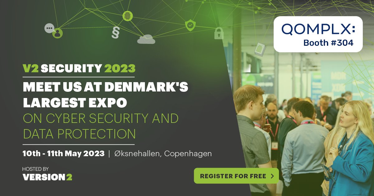 Heading to V2 Security in Copenhagen?  Meet us, <a href="/QOMPLX/">QOMPLX</a> Booth 304 and come see Tudor James on Wednesday at 12 PM as he presents "Assume Breach: Layering Prevention and Detection for Comprehensive Identity Security" in Theatre 2. #ActiveDirectory #cybersecurity