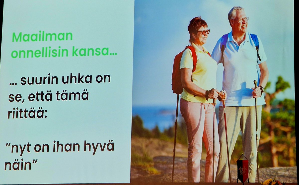Suomen suurin tulevaisuuden uhka on laajalle yhteiskuntaamme levinnyt asenne, että "näin on ihan hyvä", sanoo <a href="/EmiliaKullas/">Emilia Kullas</a> <a href="/PKkauppakamari/">P-K kauppakamari</a>
#talous #elinkeinoelämä #hyvinvointi