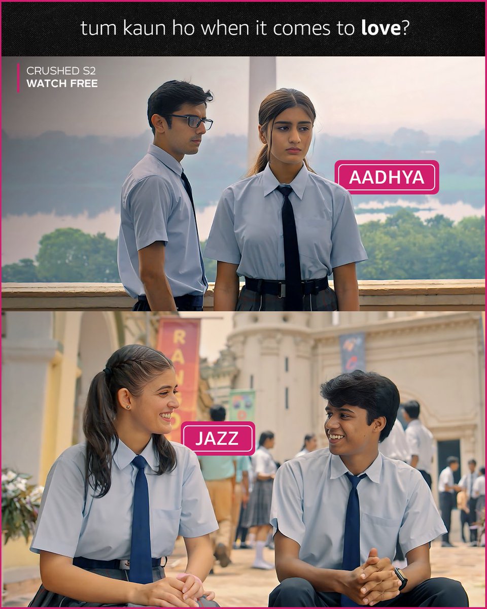 amazonMXPlayer's tweet image. mera toh ek tarfa pyaar hai 🤨 

@ChiragKatrecha #AadhyaAnand 
@urvisingh143 #SachinSingh

#AmazonminiTV #Crushed #Relationships #Love #StreamNow #ForYou #ForFree