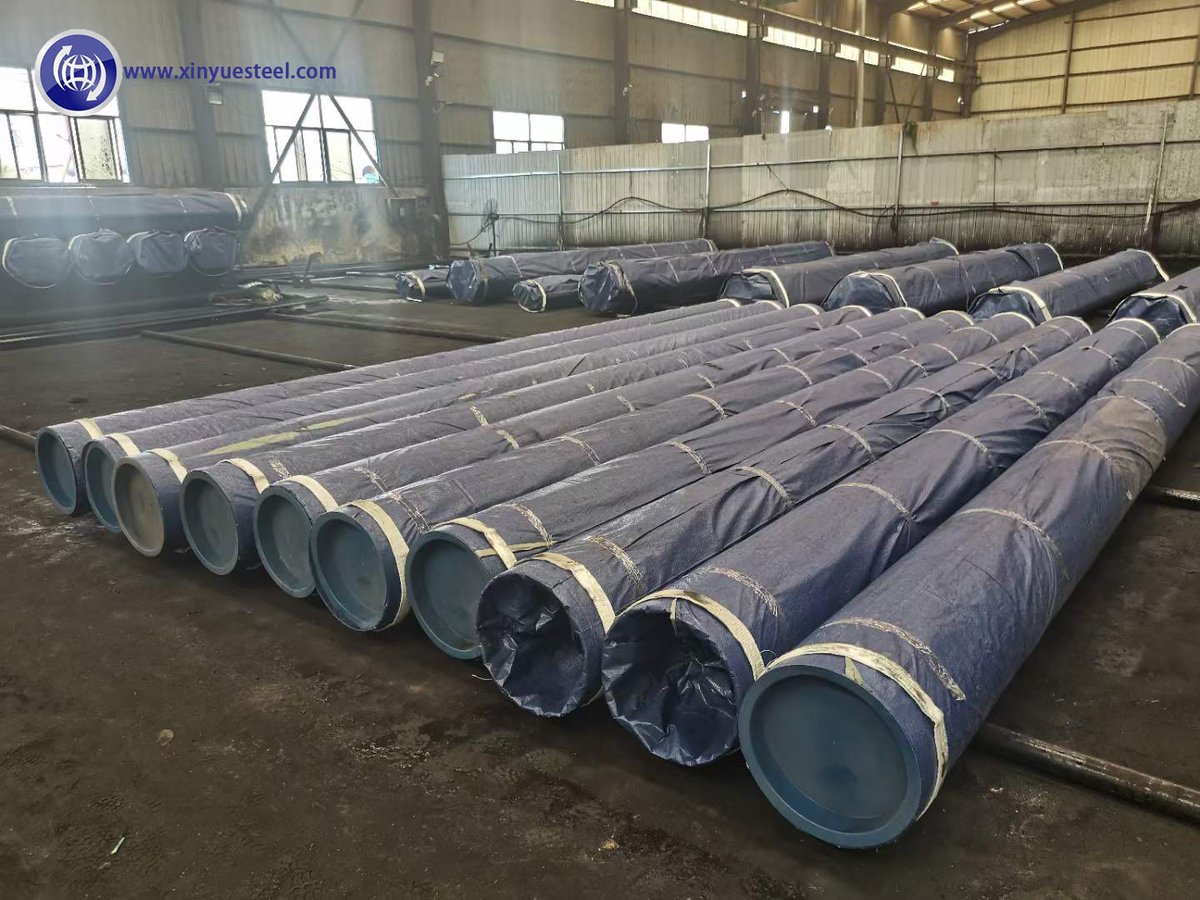 xinyuesteel on Twitter "Seamless steel pipes that have completed
