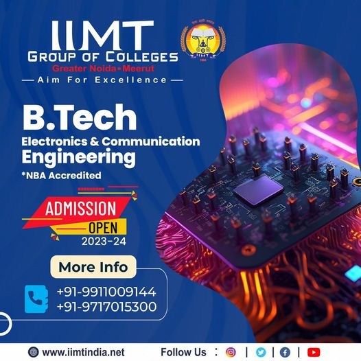 iimtnoida's tweet photo. #ThinkCareer #ThinkIIMT
https://t.co/M7GEt5OgtU Electronics & Communication Engineering
ADMISSION OPEN FOR SESSION 2023 -2024
https://t.co/UOh7RIbr6l
Call Us: 9520886860
#BTechECE #IIMTIndia #IIMTNoida #btechdatascience #IIMTGreaterNoida #IIMTDelhiNCR #EngineeringAdmission2023 https://t.co/BlX5Kmzkbe