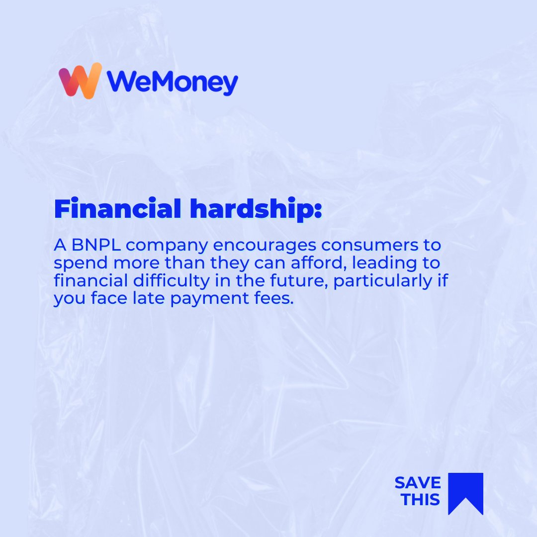 GetWeMoneyapp's tweet photo. Ready to shop guilt-free with Buy Now Pay Later? 🛍️💳💸 Before you hit that checkout button, make sure you understand the pros and cons!💡💰 

READ NOW: https://t.co/Xkxx4V59Ye

#BuyNowPayLater #ShopSmart #PaymentTips #ReadMore #LinkInBio https://t.co/c6hczi9hAN