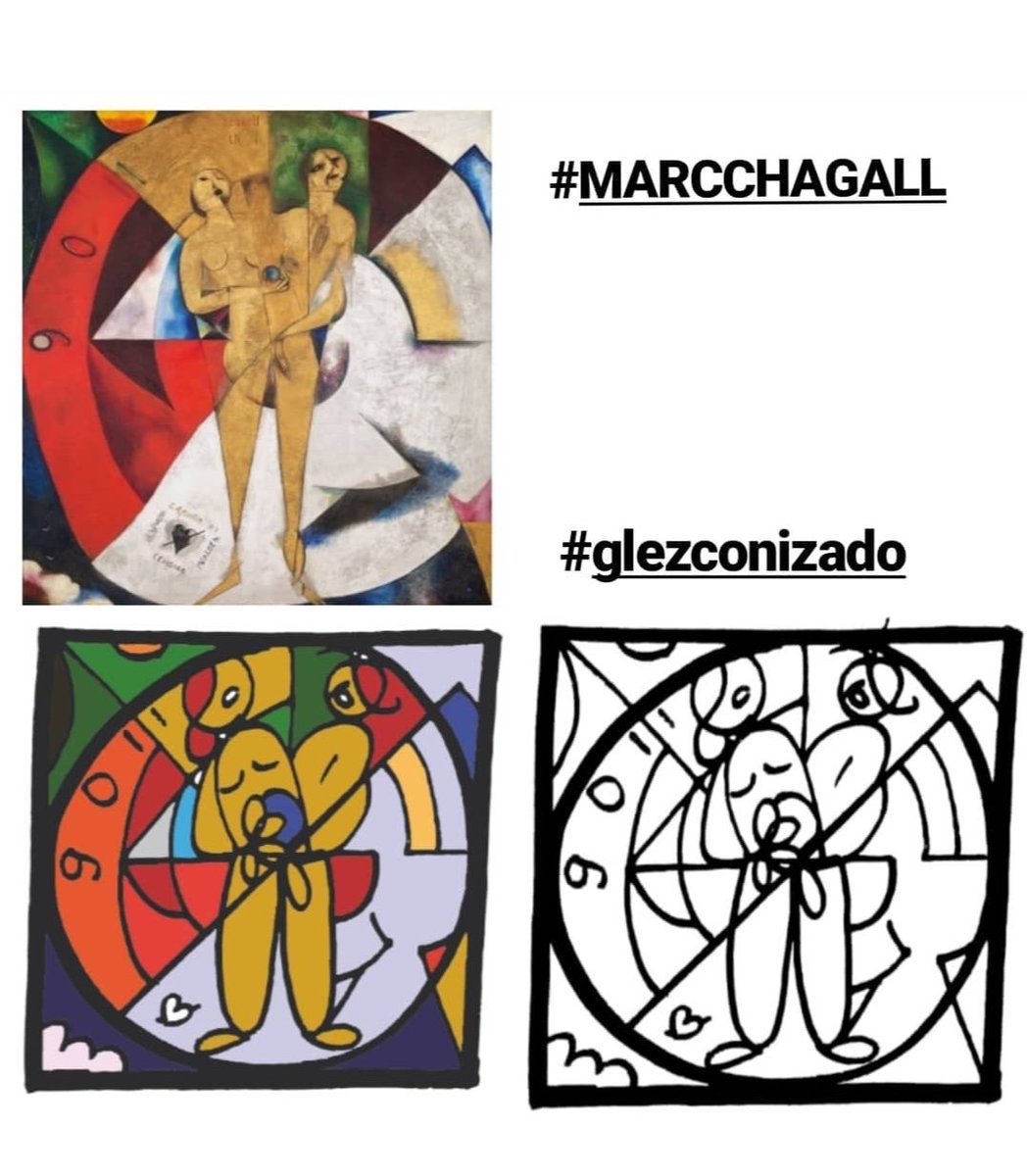 Mi versión de esta obra de Marc Chagall 🖌️✨❤️
#marcchagall #vanabbemuseum #Eindhoven #contemporaryart #glezcon #ergoartist #ergoplatform
#Ergo