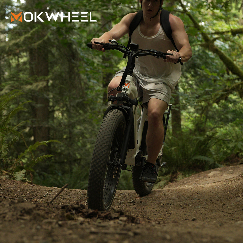 The weather today is awesome for an off-road adventure! 🚴🚴‍♀️#ebike #offroadadventure #ebikes #Mokwheel