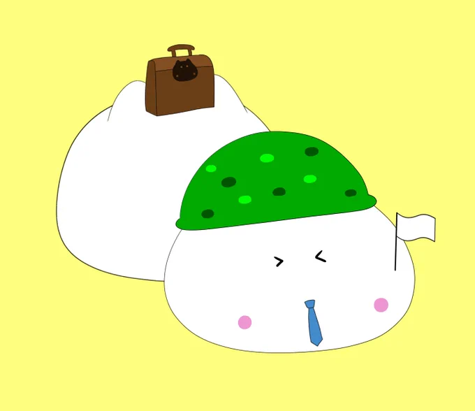 こんばんは なんとか出社してきました～ 電車混んでましたねお疲れ様です…  もちねこイヤイヤ出社 「いくぞ～」 「いやだ～」 #イラスト
