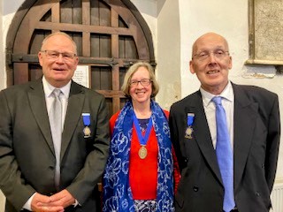 Your newly elected Central Bedfordshire Councillors - Gary Summerfield, Susan Clinch, Mark Smith - at Sunday's Ampthill Coronation Civic Service