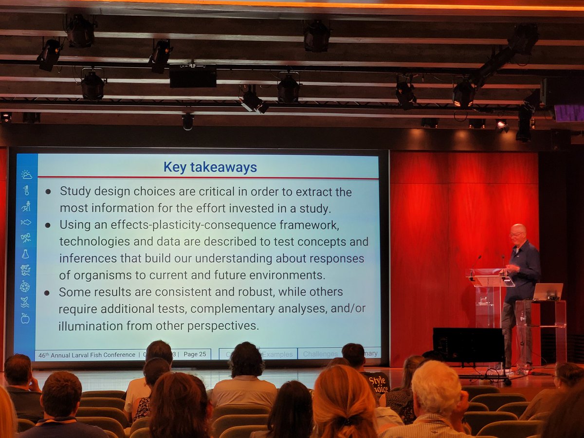 HannahMurphy82's tweet photo. Great opening plenary talk on 'The Shape of Things to Come: Resiliency of Marine Fish Early Life Stages in a Changing World' by Dr. Chris Chambers (NOAA) at 46th Annual Larval Fish Conference! @LFC46LISBON @AFS_ELHS https://t.co/cecsr1THoi
