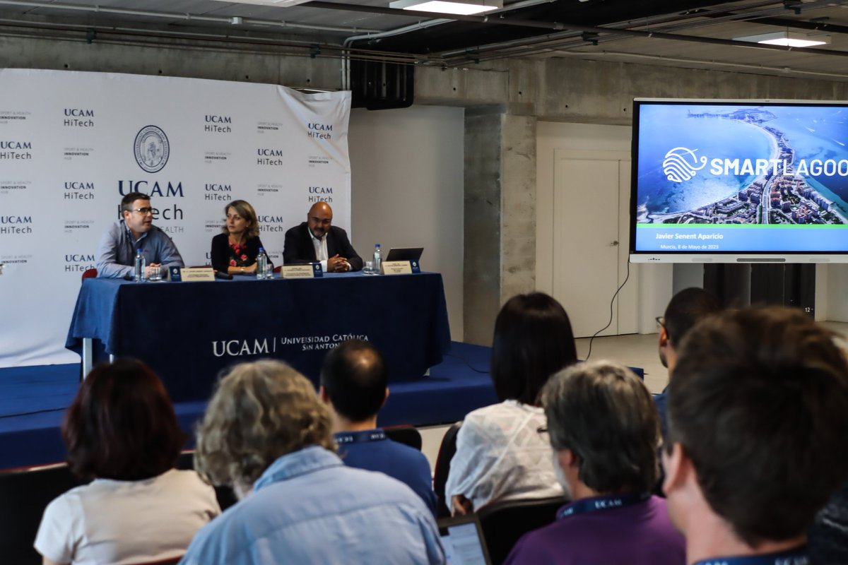 UCAM_OPRI's tweet photo. 🌊🇪🇺@SMARTLAGOON, @HorizonEUinicia centrado en crear un gemelo digital del Mar Menor, presenta su jornada anual. En ella se realizaran diversos seminarios científicos para mostrar los avances del proyecto y posibles sinergias con otras investigaciones y @regiondemurcia https://t.co/RUeUCxKgE5