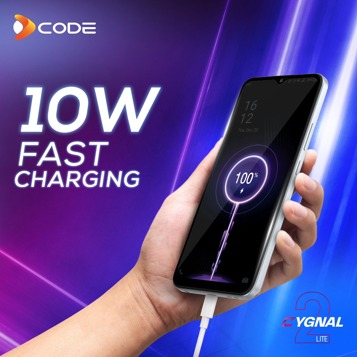 DcodePakistan's tweet photo. Cygnal 2 Lite comes with 10W fast charging which keeps your life always charged up. Get your #Cygnal2Lite now and end your battery issues.
Shop Now: https://t.co/9I6SaTftfM
#Dcode #AsYouGo #Cygnal2Lite #DiscoverLite #LiteUp #AdvancedIntelligence
#LiteUpYourWorld #Lite https://t.co/9BTSIztmu9