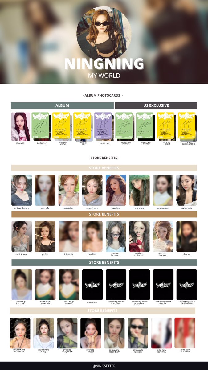 Aespa MY WORLD 3rd Mini Album Templates ↳ 6/36 found —karina